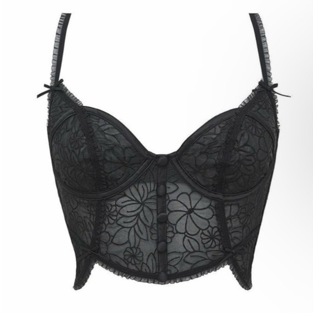 For Love And Lemons Emilia Longline Bra in 36B